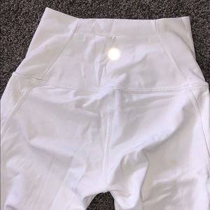 White lulu lemon leggings